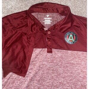 Atlanta‎ United FC Fanatics Mens Polo 3XL Red Color Block MLS Game Day Soccer